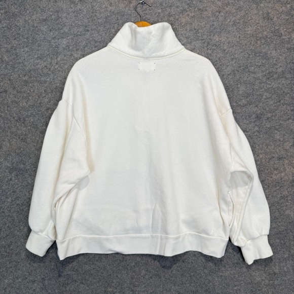 Xirena Kass Sweatshirt Womens XL Oversized Boxy Fleece Pullover Shawl Pleated - Picture 8 of 10